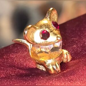 Adorable Tiny Little Swarovski Mouse Figurine